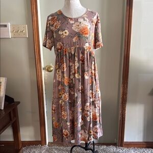 Floral Short Sleeve Dress